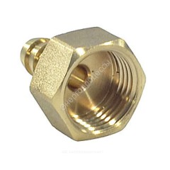 Переходник штуцерный латунь неразъемный для шланга Дн 16х1/2" ВР SantechSystems