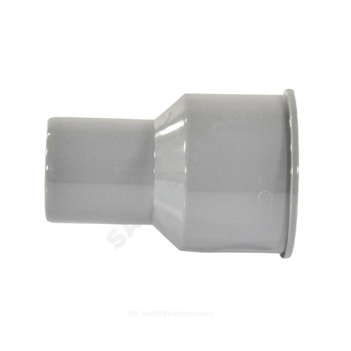 Переход PP-H на чугун серый Дн 50х75 б/нап без манжеты VALFEX 23050075