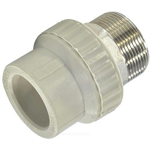 Муфта PP-R комбинированная под ключ серая Дн 50х2" НР VALFEX 10135150Г