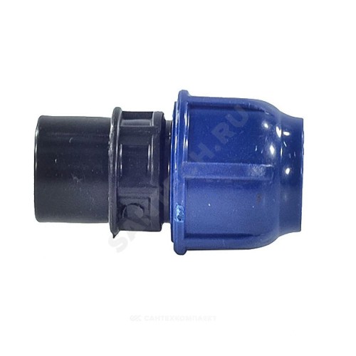 Муфта компрессионная ПЭ Дн 25х3/4" ВР Ру16 RTP (РосТурПласт) 11484