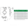 Затвор дисковый поворотный чугун VPI4448R2C-08EP Ду 300 Ру16 межфл с редуктором диск чугун манжета EPDM с концевыми выключателями Tecofi VPI4448R2C-08EP0300