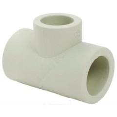 Тройник PP-R переходной серый Дн 110х75х110 внутренняя пайка VALFEX 10107510Г