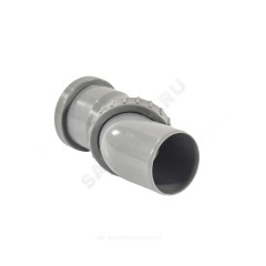 Отвод поворотный PP-H серый Дн 50 б/нап в/к VALFEX 23100050