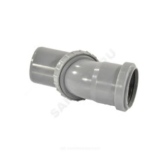 Отвод поворотный PP-H серый Дн 50 б/нап в/к VALFEX 23100050