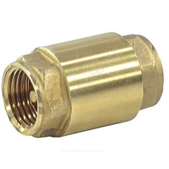 Клапан обратный латунь осевой R60 Ду 25 Ру35 Тмакс=110 оС ВР 1" диск металл Giacomini R60Y035
