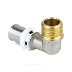 Угольник МП латунь никель пресс Дн 20х1/2"х90гр НР ГОСТ 32415-2013 8006 Aquasfera 8006-03