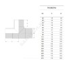 Тройник спигот ПЭ100 Дн 50 Ру16 SDR11 EUROSTANDARD 2020160050