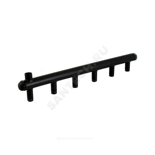 Коллектор сталь Ду 32 1 1/4" НР на 5 вых 1/2" НР м/о 100мм Элит-Металл 2113-ст