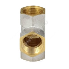 Крест латунь никель Ду 20 (3/4") ВР/ВР 9011 ГОСТ 32585-2013 Aquasfera 9011-02