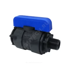 Кран шаровой компрессионный Ду 26 1"x3/4" НР/ВР Ру16 VALFEX 1210012100034