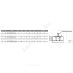 Кран шаровой сталь газ КШ.Ц.М.GAS Ду 25 Ру40 ВР L=135мм LD КШ.Ц.М.GAS.025.040.Н/П.02