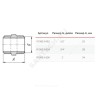 Ниппель латунь никель Ду 15 (1/2") НР VALFEX VF.582.N.012