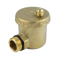 Воздухоотводчик автоматический латунь 5004 Ду 15 Ру10 G1/2" НР угловой Aquasfera 5004-01