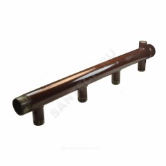 Коллектор сталь Ду 32 1 1/4" ВР/НР на 12 вых 3/4" НР м/о 100мм Элит-Металл 2285-ст