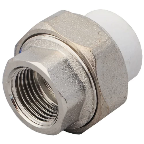 Муфта PP-R комбинированная разъемная белая Дн 40х1 1/2" ВР VALFEX 10155140