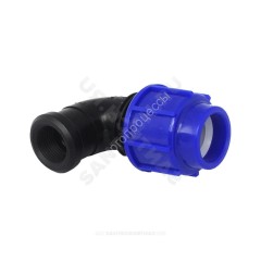 Отвод компрессионный ПЭ Дн 20х3/4"х90гр ВР ТПК-АКВА 50022034