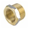 Футорка латунь никель Ду 25х20 (1"х3/4") НР/ВР 9024 ГОСТ 32585-2013 Aquasfera 9024-05