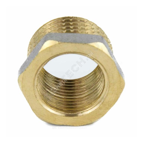Футорка латунь никель Ду 32х20 (1 1/4"х3/4") НР/ВР 9024 ГОСТ 32585-2013 Aquasfera 9024-06