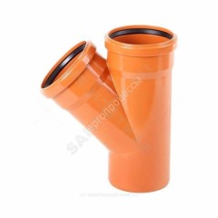 Тройник PP-B коричневый Дн 160х160х45гр б/нап в/к RTP (РосТурПласт) 36507