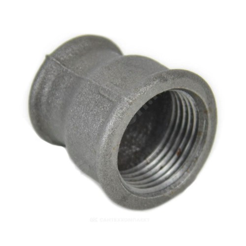 Муфта переходная чугун Ду 25х15 (1"х1/2") ВР Fittex