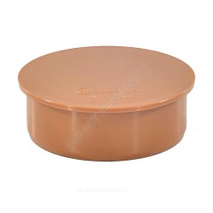 Заглушка НПВХ коричневая Дн 110 б/нап Aquaviva AQVD000110