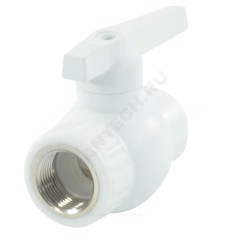 Кран шаровой PP-R комбинированный белый Дн 32х1" Ру25 ВР VALFEX 10144132