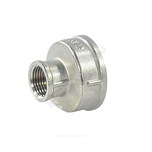 Муфта латунь никель переходная Ду 50х32 (2"х1 1/4") ВР/ВР SantechSystems