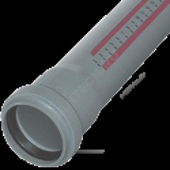 Труба PP-H с раструбом серая HT HTEM Дн 50х1,8 б/нап L=3,0м в/к Ostendorf 112070
