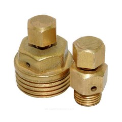 Воздухоотводчик ручной латунь ВО-1,0 Ду 15 Ру10 G1/2" НР угловой Цветлит ZW90002