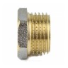 Футорка латунь никель Ду 15х8 (1/2"х1/4") НР/ВР 9024 ГОСТ 32585-2013 Aquasfera 9024-11