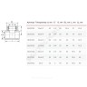 Тройник PP-R комбинированный белый Дн 25х3/4" ВР VALFEX 10127025