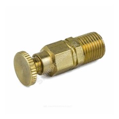 Кран Маевского ручной латунь 5006 М10х1,0 Ру10 НР с колпачком Aquasfera 5006-01