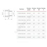 Ниппель латунь никель переходной Ду 40х15 (1 1/2"х1/2") НР VALFEX VF.580.N.112.012