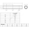 Коллектор латунь 1 1/4" ВР/ВР на 3 вых 3/4" ВР м/о 100мм R582A Giacomini R582AY003