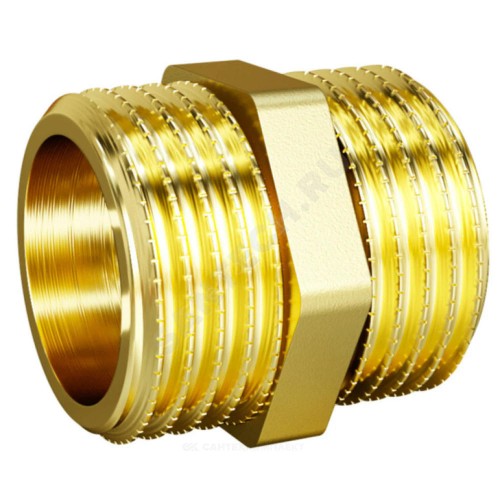Ниппель латунь Ду 20 (3/4") НР LD LD.65.501.20
