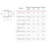Ниппель латунь переходной Ду 40х25 (х1 1/2"х1") НР VALFEX VF.580.L.112.100