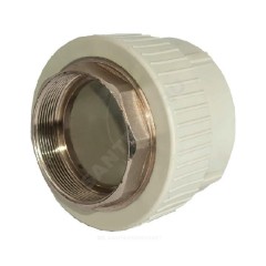 Муфта PP-R комбинированная под ключ серая Дн 63х2" ВР RTP (РосТурПласт) 10939