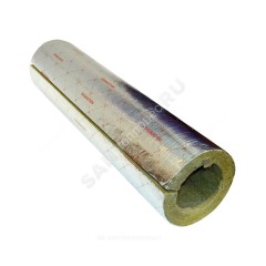Цилиндр навивной минеральная вата ROCKWOOL 100 кашированный армированной фольгой 80/70 L=1м ROCKWOOL 135275