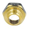 Переход латунь никель реборда Ду 25х15 (1"х1/2") ВР/НР 9021 ГОСТ 32585-2013 Aquasfera 9021-02