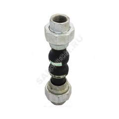 Компенсатор резиновый антивибрационный EPDM DI7140N Ду 15 Ру16 ВР L=200мм Tecofi DI7140N-0015 сжатие/растяжение 22 мм/6 мм