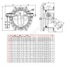 Клапан обратный чугун поворотный CP4243 Ду 450 Ру16 Тмакс=80 оС фл с противовесом диск чугун Tecofi CP4243-0450