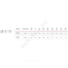 Планка PP-R монтажная белая Дн 25х1/2" НР под смеситель с водорозетками PRO VALFEX 10124220-PRO