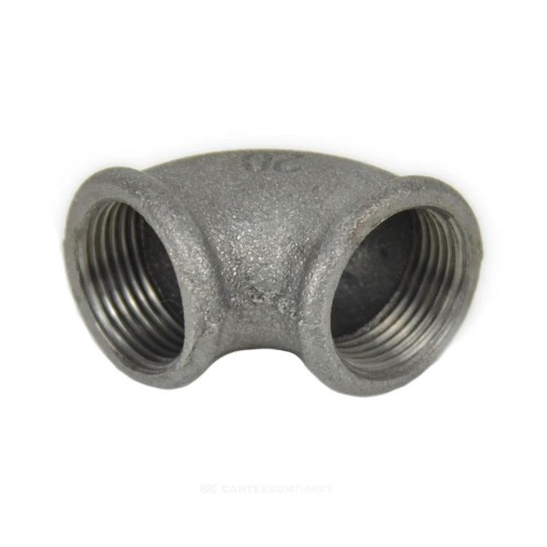 Угольник проходной чугун Ду 40 (1 1/2") ВР/ВР Fittex