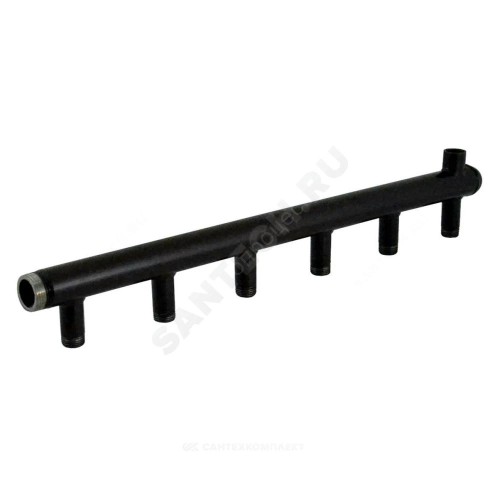 Коллектор сталь Ду 40 3/4" НР на 5 вых 1/2" НР м/о 150мм Элит-Металл 3058-ст
