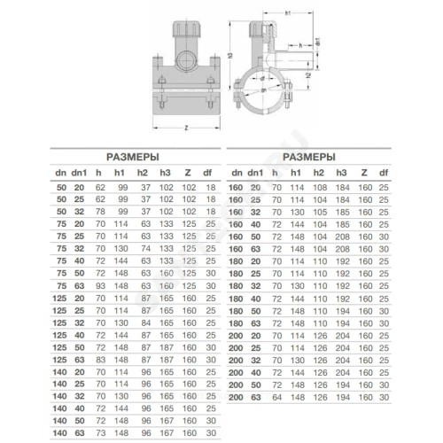 Седелка электросварная ПЭ100 Дн 160х40 Ру16 SDR11 с фрезой EUROSTANDARD 2130161640