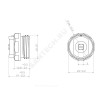 Кран Маевского ручной латунь Ду 15 Ру10 G1/2" НР с колпачком Ogint
