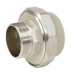 Муфта PP-R комбинированная разъемная серая Дн 50х1 1/2" НР VALFEX 10156040Г