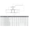 Кран шаровой балансировочный ручной сталь Regula Ду 80 Ру25 п/привар Kvs=137.96м3/ч без ниппелей LD КШ.Ц.П.Regula.080/070.025.Н/П.02
