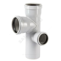 Крестовина PP-MD 2-уровневая правая бесшумная светло-серая Skolan dB SKEPR Дн 110х110х78х87гр б/нап в/к Ostendorf 335985