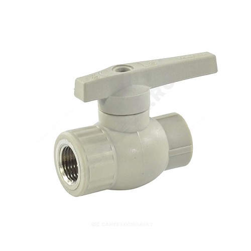 Кран шаровой PP-R серый Дн 32х1" ВР VALFEX 10144132Г